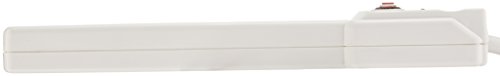 0900-014  Protector de sobretensión AmazonBasics de 6 salidas, 200 JULIOS Blanco