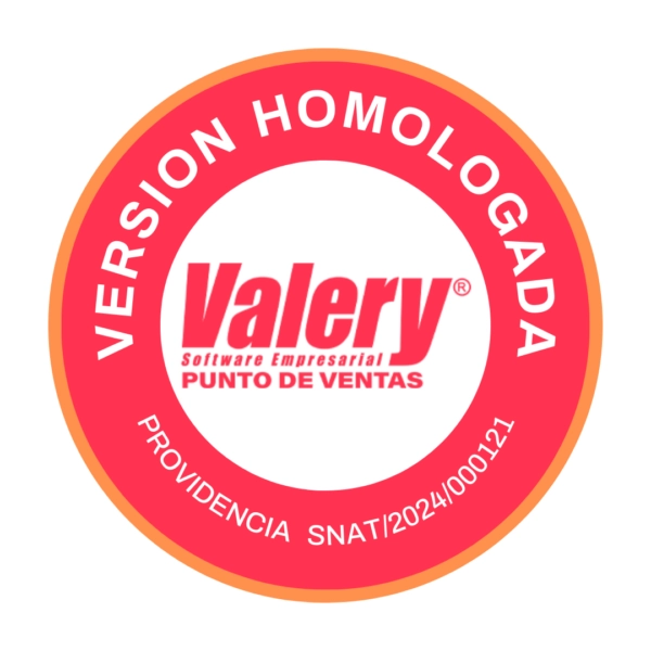 0400-001 VALERY POS HOMOLOGADO (Incluye Licencia , instalacion (4 equpis max) Entrenamiento y configuracion) ......