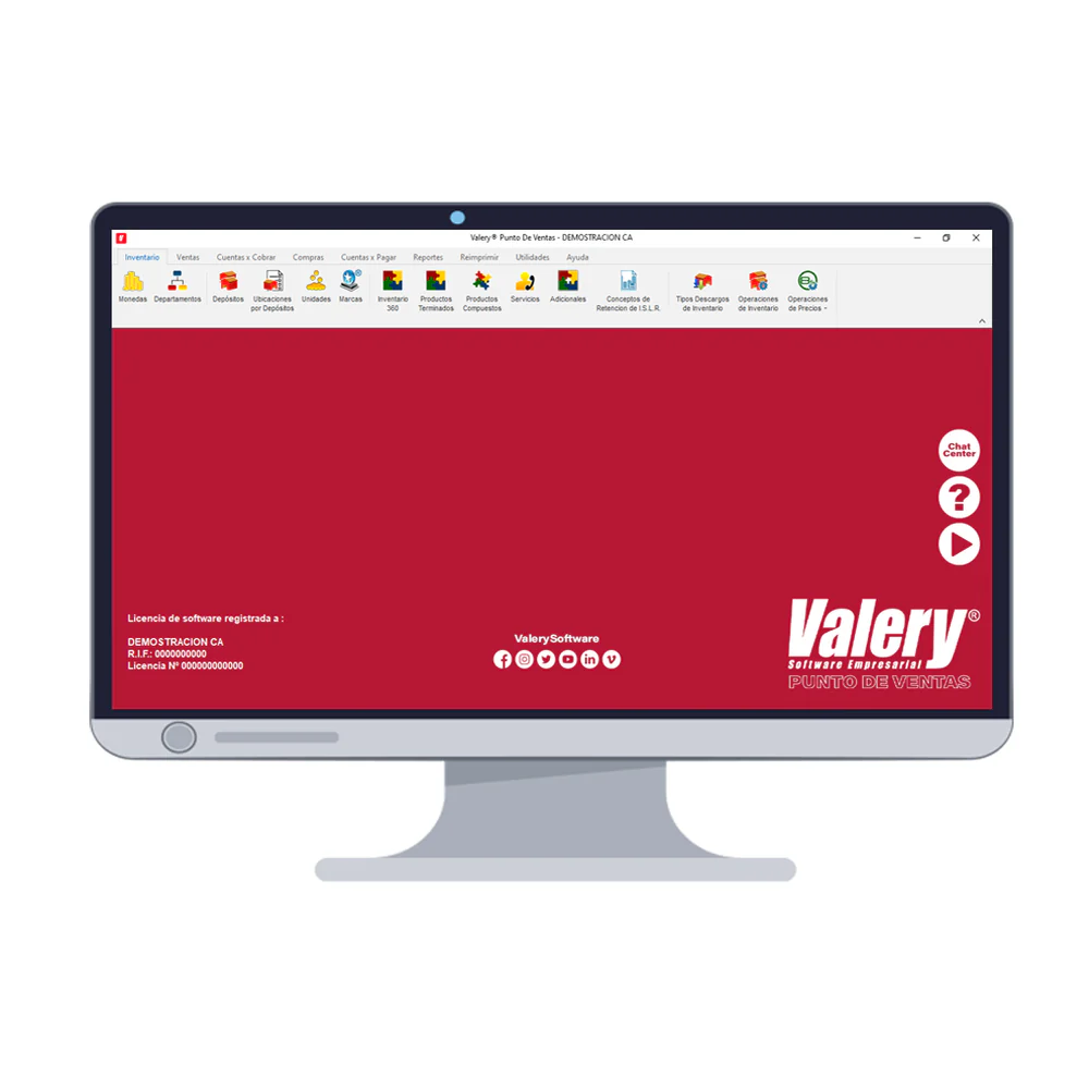 0400-009 HOMOLOGACIÓN DE VALERY POS (Incluye Licencia, instalación (4 equipos Max) Entrenamiento y configuración) ...... 
