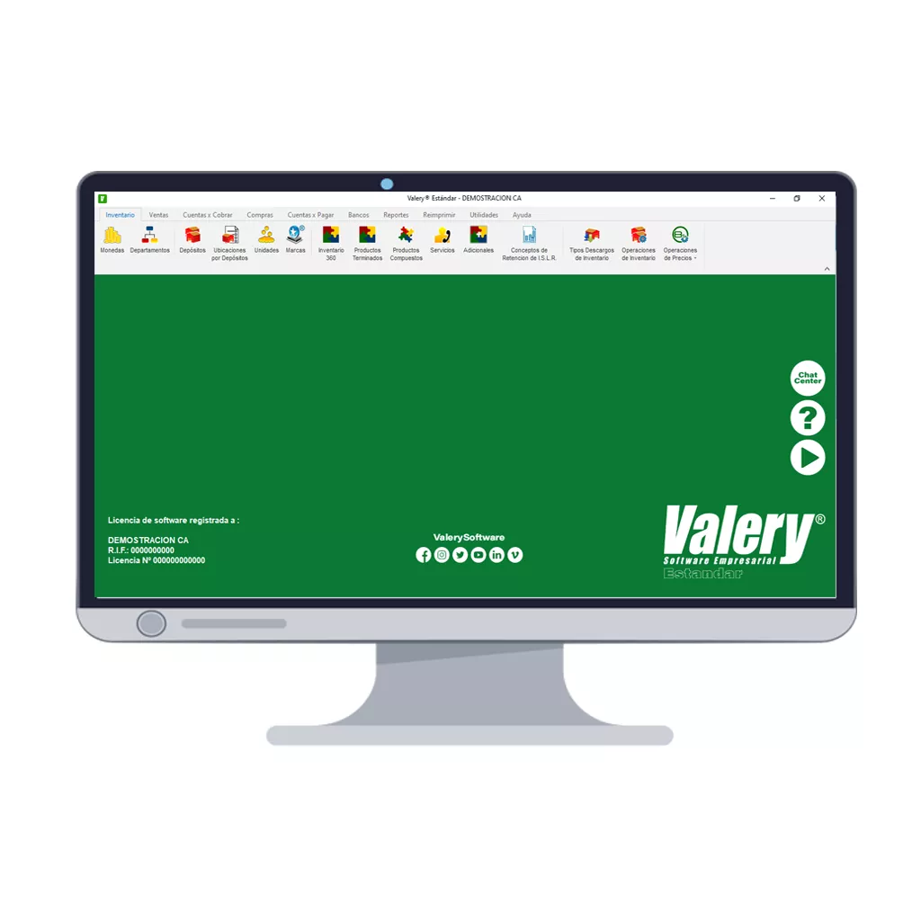 0400-010 HOMOLOGACIÓN DE VALERY STD (Incluye Licencia, instalación (4 equipos Max) Entrenamiento y configuración) ...... 