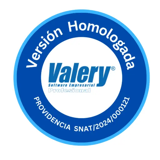 [0400-003] 0400-003 VALERY  PRO HOMOLOGADO (Incluye Licencia, instalación (4 equipos Max) Entrenamiento y configuración) ......
