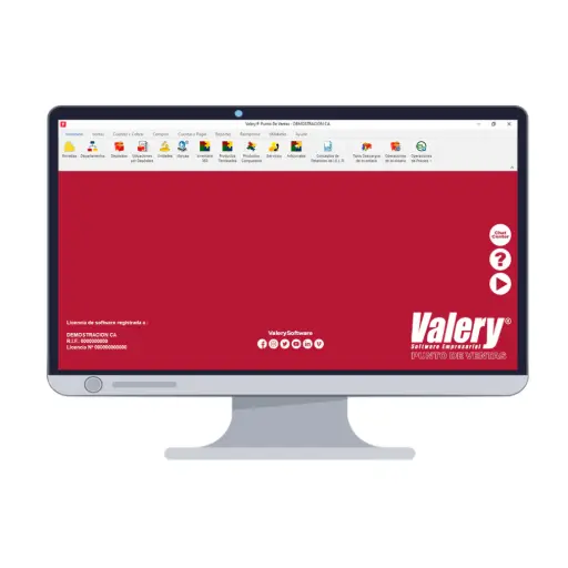 [0400-009] 0400-009 HOMOLOGACIÓN DE VALERY POS (Incluye Licencia, instalación (4 equipos Max) Entrenamiento y configuración) ...... 